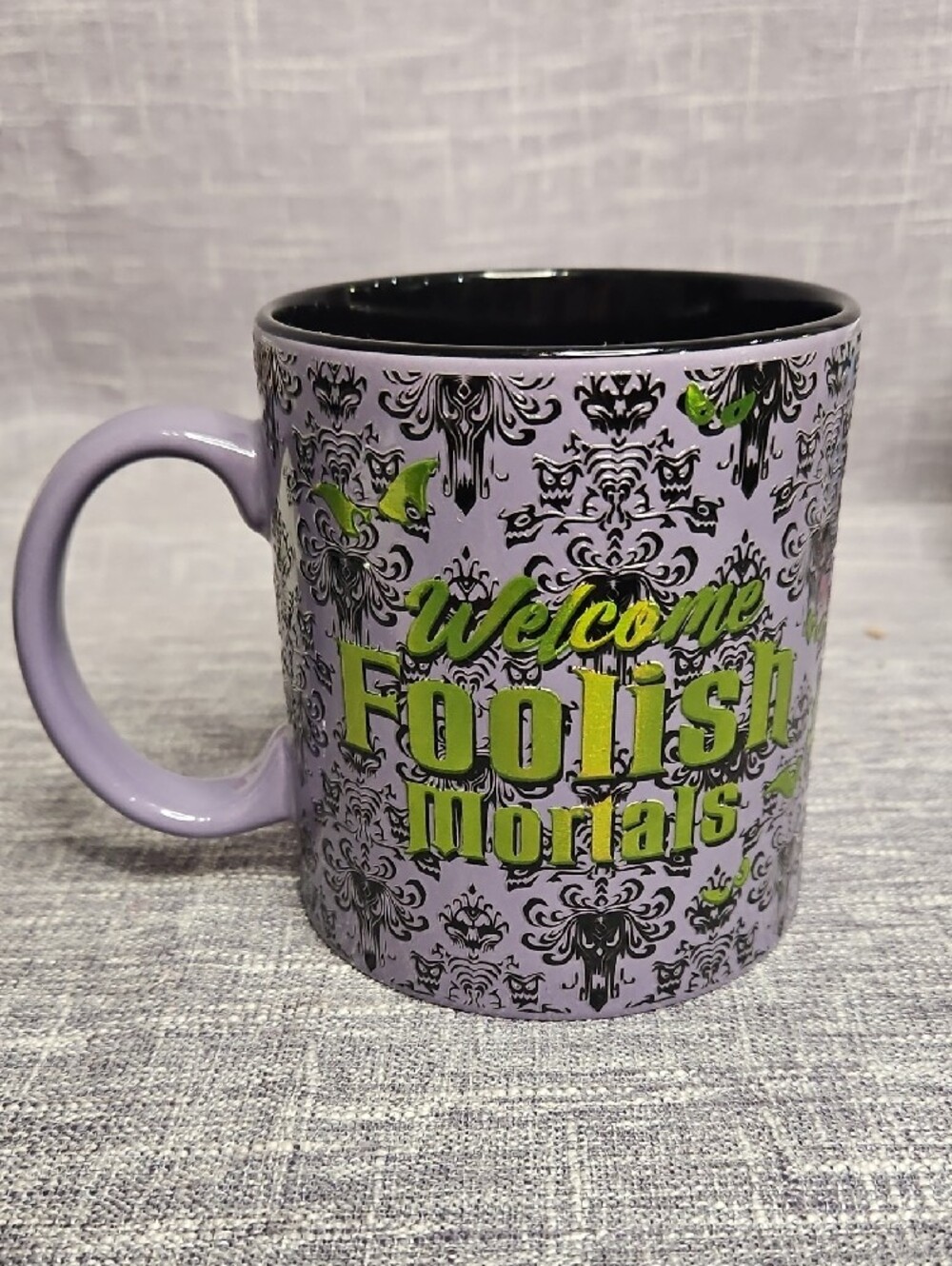 Disney The Haunted Mansion 20oz Ceramic Coffee Mug Welcome Foolish Mortals